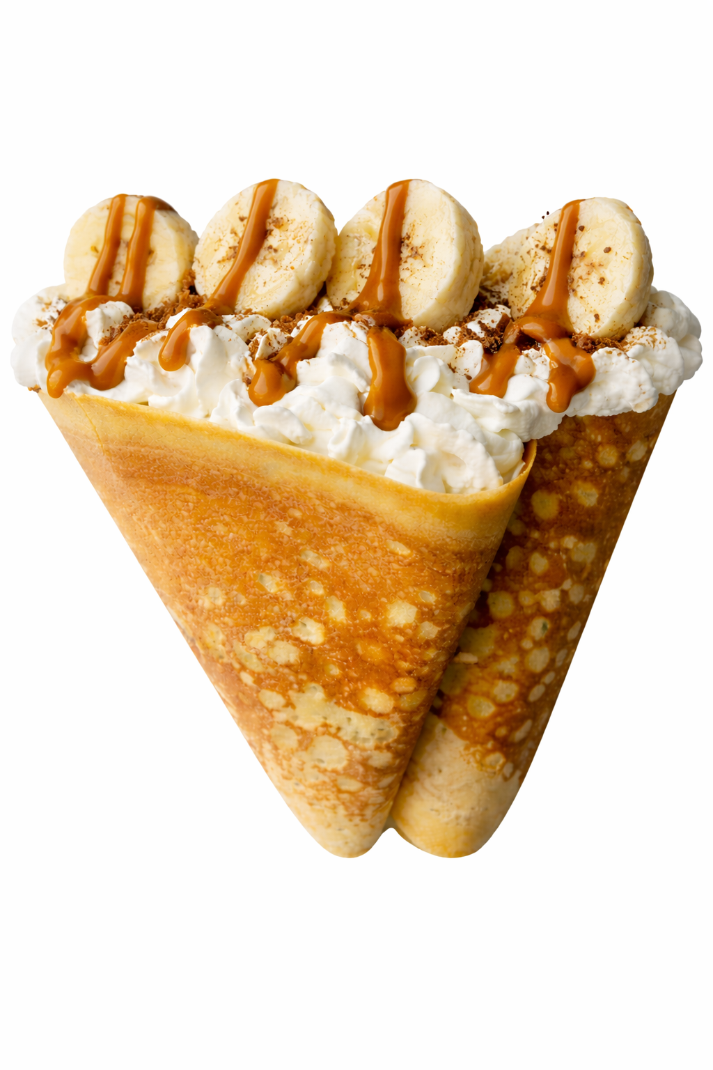 Banoffee crepe with banana and caramel