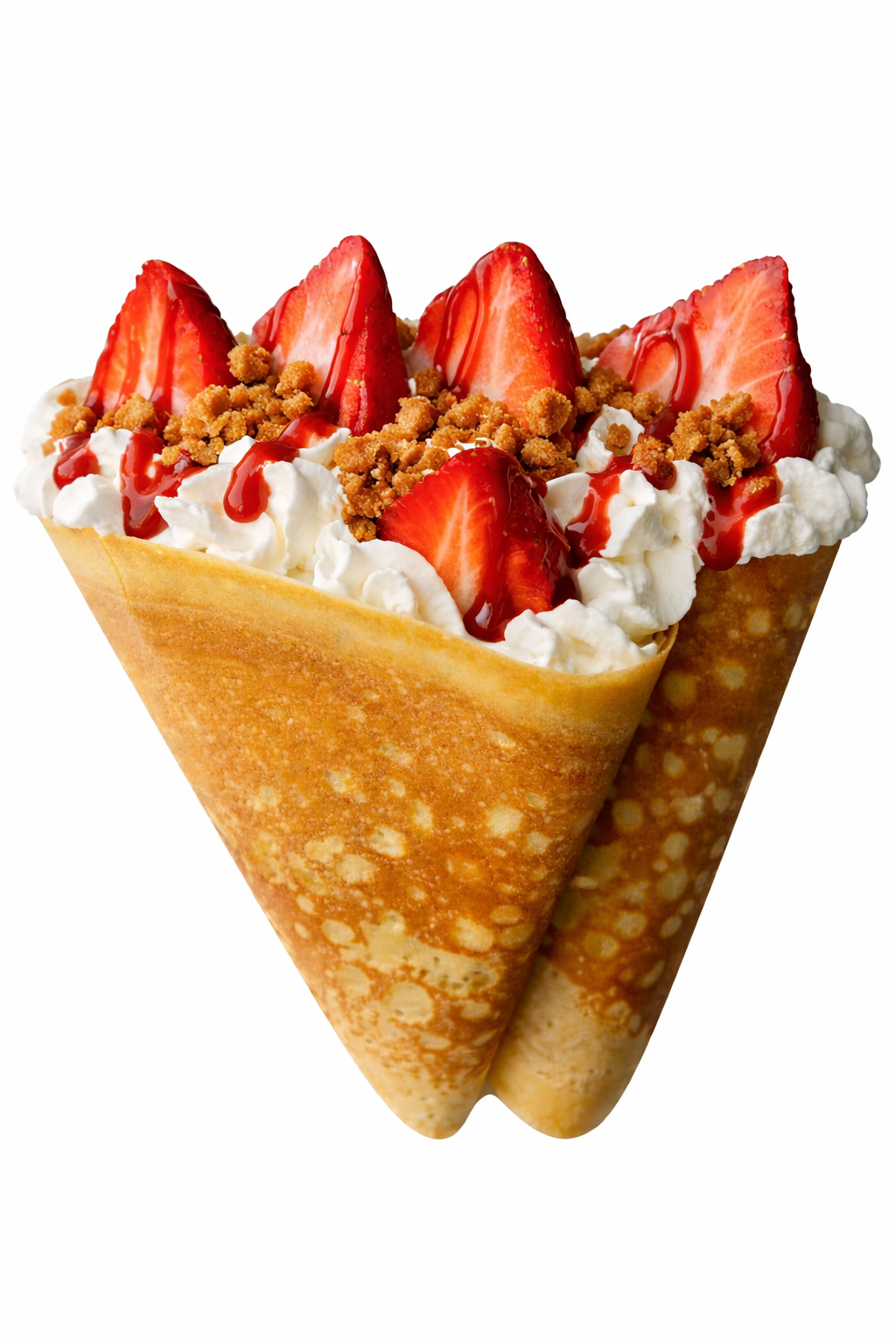 Strawberry Cookie Butter Cream crepe